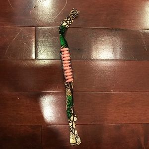 Hand Made Tribal Print Shell Tie Beaded Bracelet